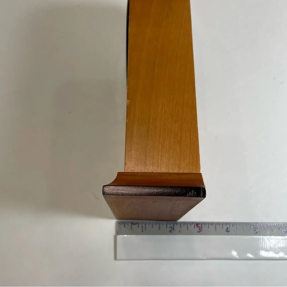 Wooden Inspirational desk clock with Quote Used. See photos for condition.